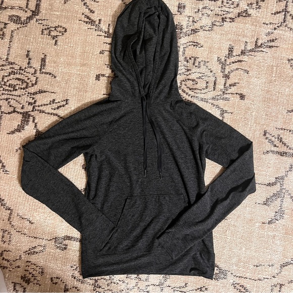 Outdoor Voices Cloudknit Hoodie Sweatshirt Charcoal Gray Small Loungewear - Picture 3 of 8
